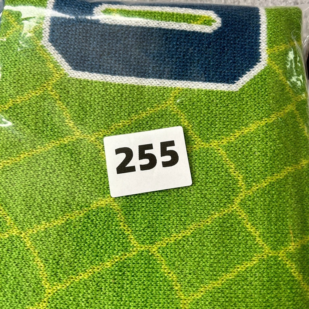 Seattle Sounders FC 'Sea of Sound' Scarf Scarf Unisex Navy/Lime Green New - Picture 6 of 6